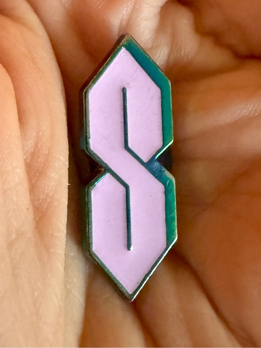Pink Cool S Metal Lapel Pin Stussy Six Line Graffiti Fun Gift Backpack 80s 90s
